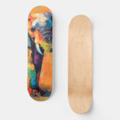 Abstracte Happy Rainbow Elephant Persoonlijk Skateboard (Voorkant)