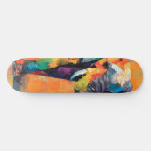 Abstracte Happy Rainbow Elephant Persoonlijk Skateboard (Horizontaal)
