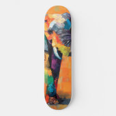 Abstracte Happy Rainbow Elephant Persoonlijk Skateboard (Voorkant)