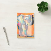 Abstracte Happy Rainbow Elephant Post-it® Notes (Kantoor)