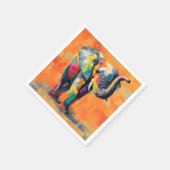 Abstracte Happy Rainbow Elephant Servet (Hoek)