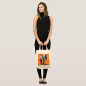 Abstracte Happy Rainbow Elephant Tote Bag (Voorkant (model))