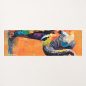 Abstracte Happy Rainbow Elephant Yogamat (Achterkant (horizontaal))