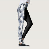Abstracte Harlequin Pattern Side Stripe Leggings (Rechts)
