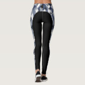 Abstracte Harlequin Pattern Side Stripe Leggings (Achterkant)