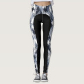 Abstracte Harlequin Pattern Side Stripe Leggings (Voorkant)