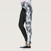 Abstracte Harlequin Pattern Side Stripe Leggings (Links)