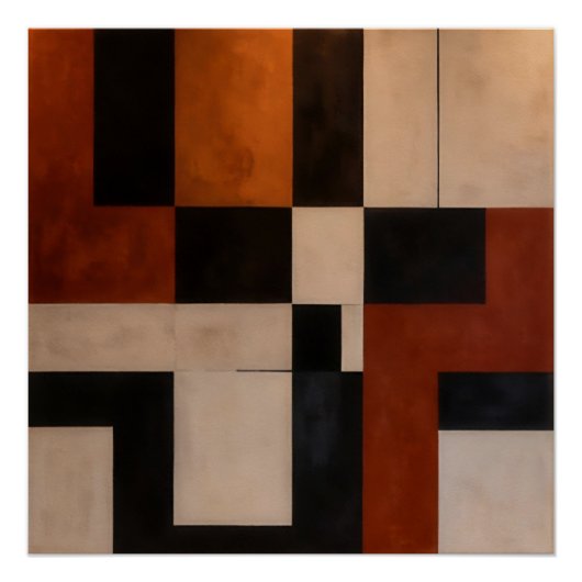 Abstracte Harmonie Perfect Poster (Voorkant)