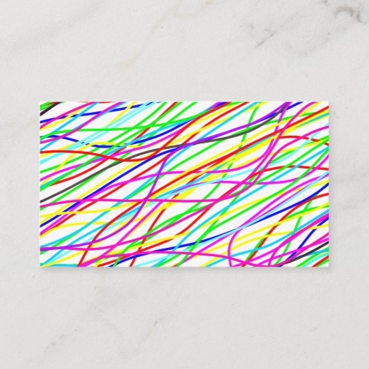 Abstracte harmonie visitekaartje (Achterkant)