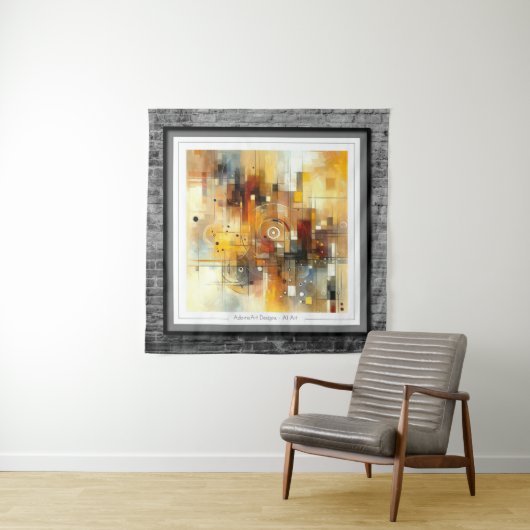 Abstracte Harmonie Wandkleed (In situ)