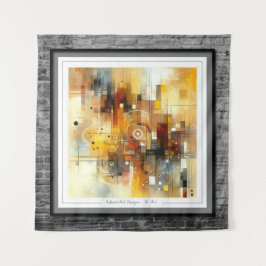 Abstracte Harmonie Wandkleed