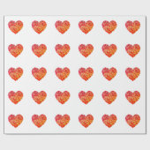 Abstracte Hart Confetti Kunst Cadeaupapier (Vlak)