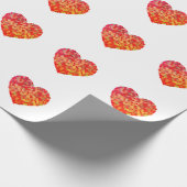 Abstracte Hart Confetti Kunst Cadeaupapier (Hoek)