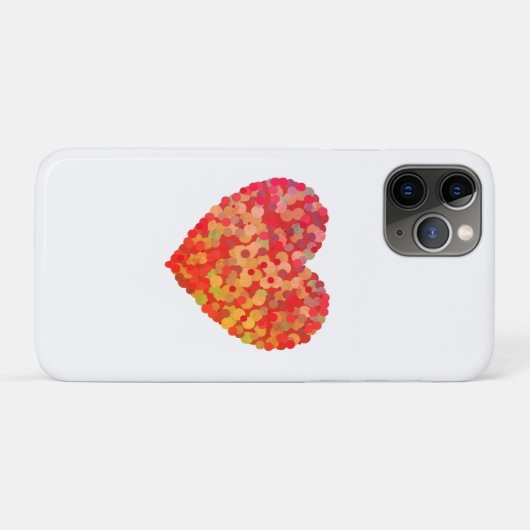 Abstracte Hart Confetti Kunst Case-Mate iPhone Case (Achterkant (horizontaal))