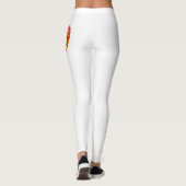Abstracte Hart Confetti Kunst Leggings (Achterkant)