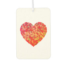 Abstracte Hart Confetti Kunst Luchtverfrisser