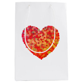 Abstracte Hart Confetti Kunst Medium Cadeauzakje
