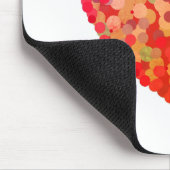 Abstracte Hart Confetti Kunst Muismat (Hoek)