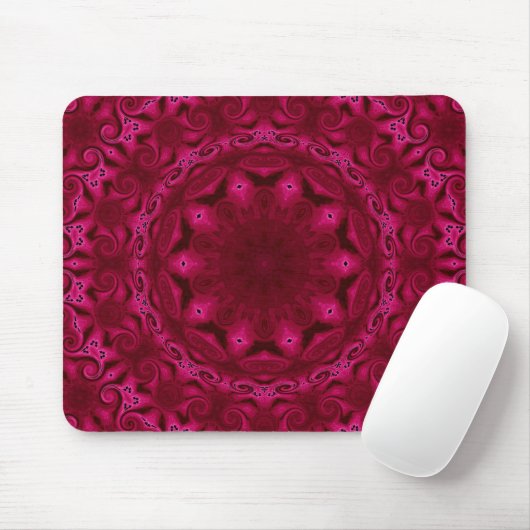 abstracte harten en bloemen mousepad muismat (Met muis)