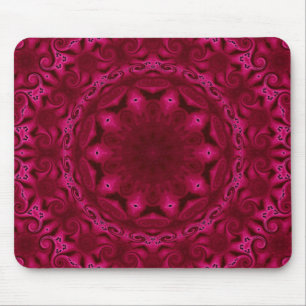 abstracte harten en bloemen mousepad muismat