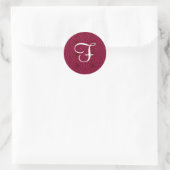 Abstracte harten en bloemen ronde sticker (Tas)