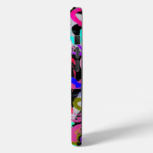 Abstracte harten iPhone 15 Hoesje (Achterkant / Links)