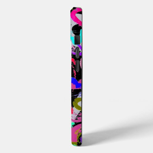 Abstracte harten iPhone 15 Hoesje (Achterkant / Links)