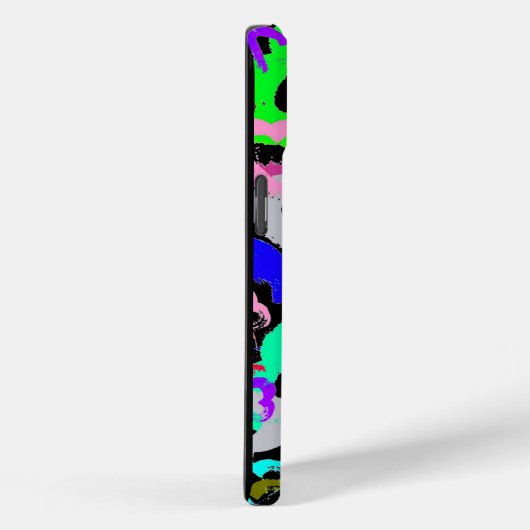 Abstracte harten iPhone 15 Hoesje (Achterkant / Rechts)