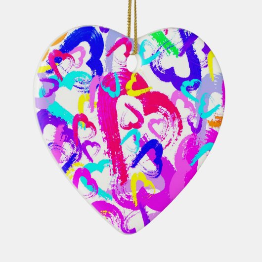 Abstracte harten keramische kerst ornament (Rechts)