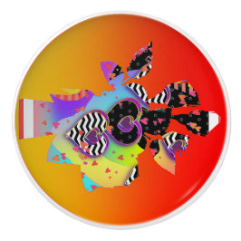 Abstracte harten keramische knop