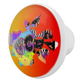 Abstracte harten keramische knop (Rechts)