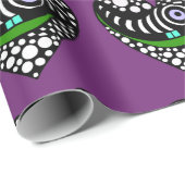 Abstracte harten op paarse liefde, valentijn cadeaupapier (Rol Hoek)