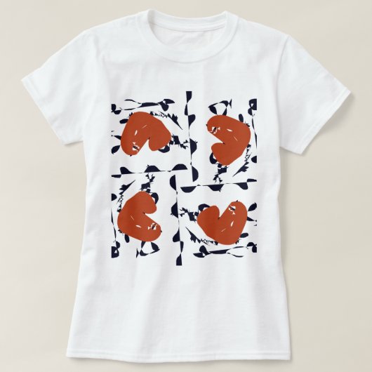 Abstracte harten t-shirt (Design voorkant)