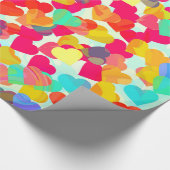 Abstracte harten voor de Valentijnsdag Cadeaupapier (Hoek)