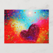 Abstracte hartkunst briefkaart (Voorkant)
