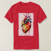 Abstracte hartkunst t-shirt (Design voorkant)