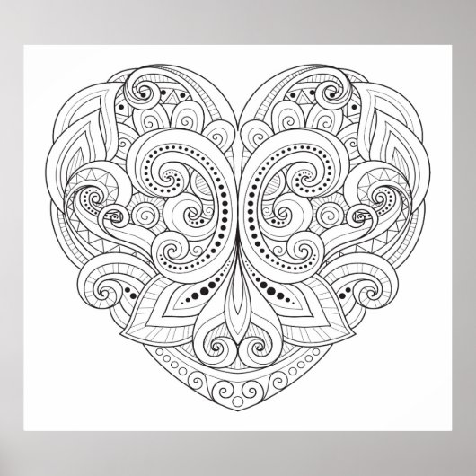 Abstracte hartslag 2 poster (Voorkant)