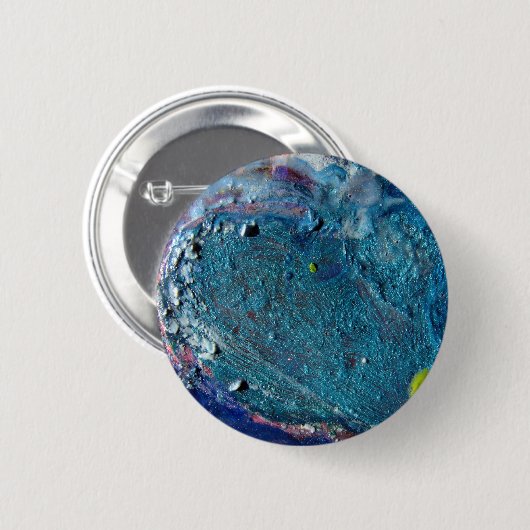 Abstracte hartslag Gesmelte kraakbeen Ronde Button 5,7 Cm (Voorkant /achterkant)