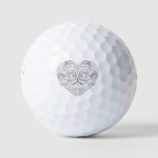 Abstracte hartslag golfballen (Voorkant)