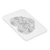 Abstracte hartslag magneet (Rechterzijde)