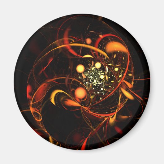 Abstracte hartslag magneet (Voorkant)