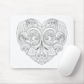 Abstracte hartslag muismat (Met muis)