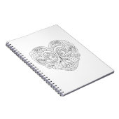 Abstracte hartslag notitieboek (Rechterzijde)