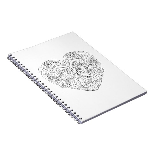 Abstracte hartslag notitieboek (Rechterzijde)