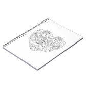 Abstracte hartslag notitieboek (Linkerzijde)