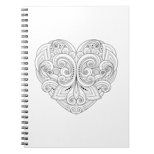 Abstracte hartslag notitieboek (Voorkant)