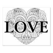 Abstracte hartslag rubberstempel (Afrduk)