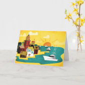 Abstracte havenstad kaart (Gele Bloem)