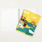 Abstracte havenstad planner (Display)