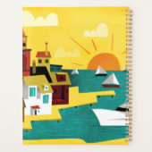 Abstracte havenstad planner (Achterkant)